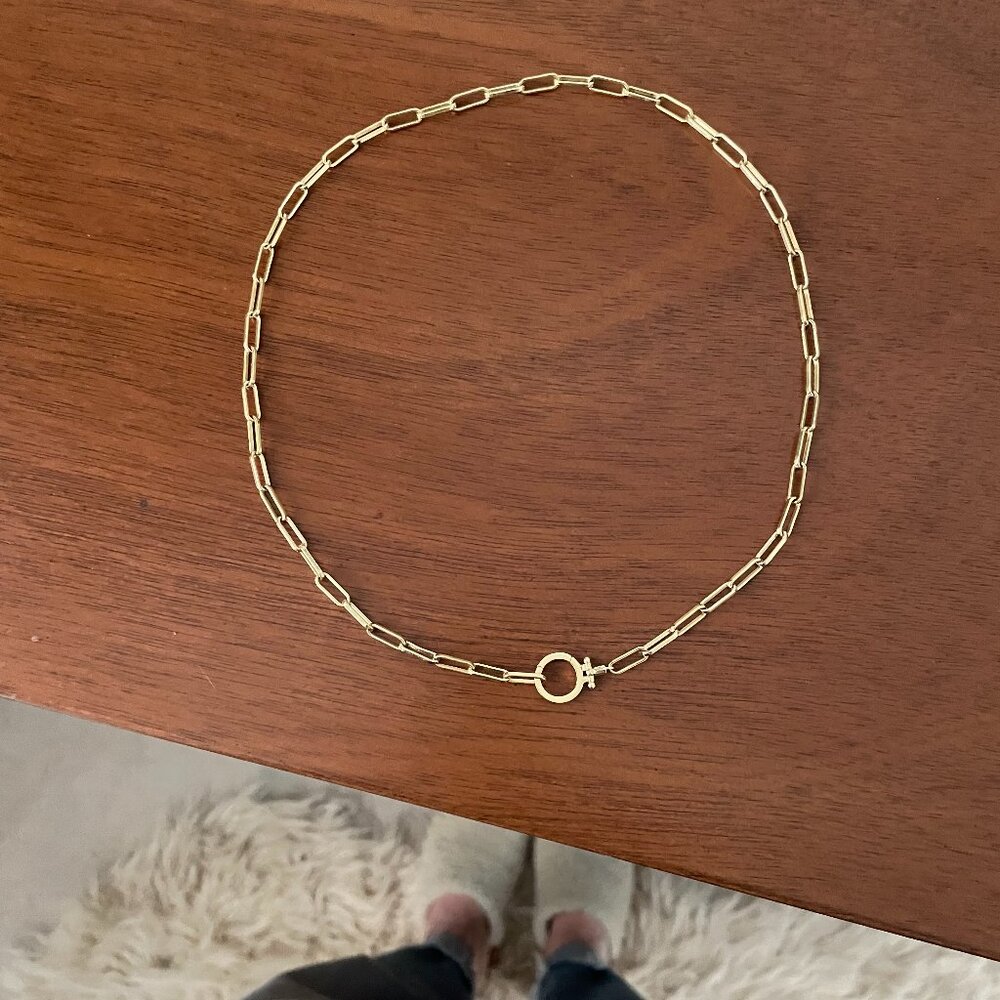 Gorjana 18k gold plated Parker chain necklace 18 inches